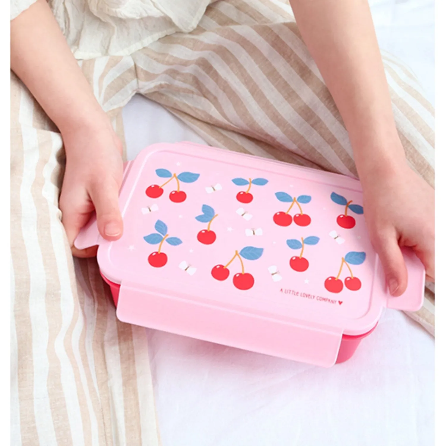 A Little Lovely Company Cherries Bento Lunch Box