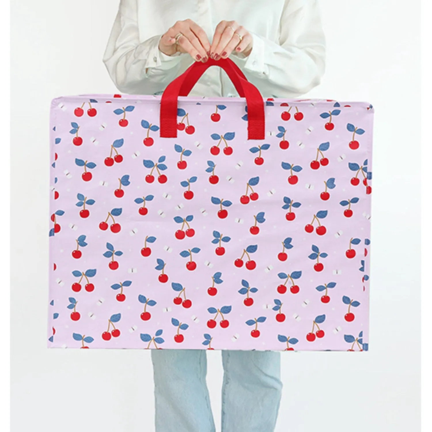 A Little Lovely Company Cherries XL Storage Bag