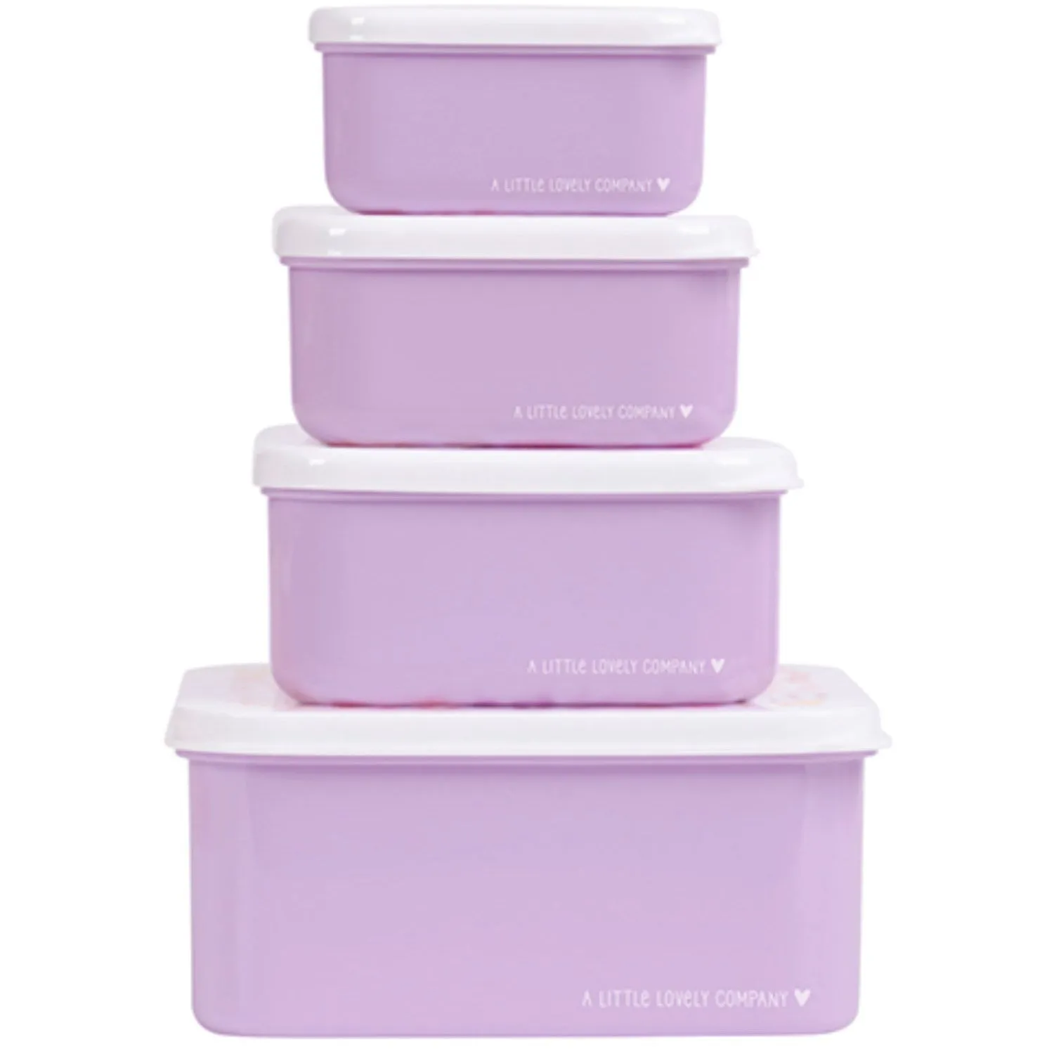 A Little Lovely Company Flower Garden Lunch & Snack Box Set