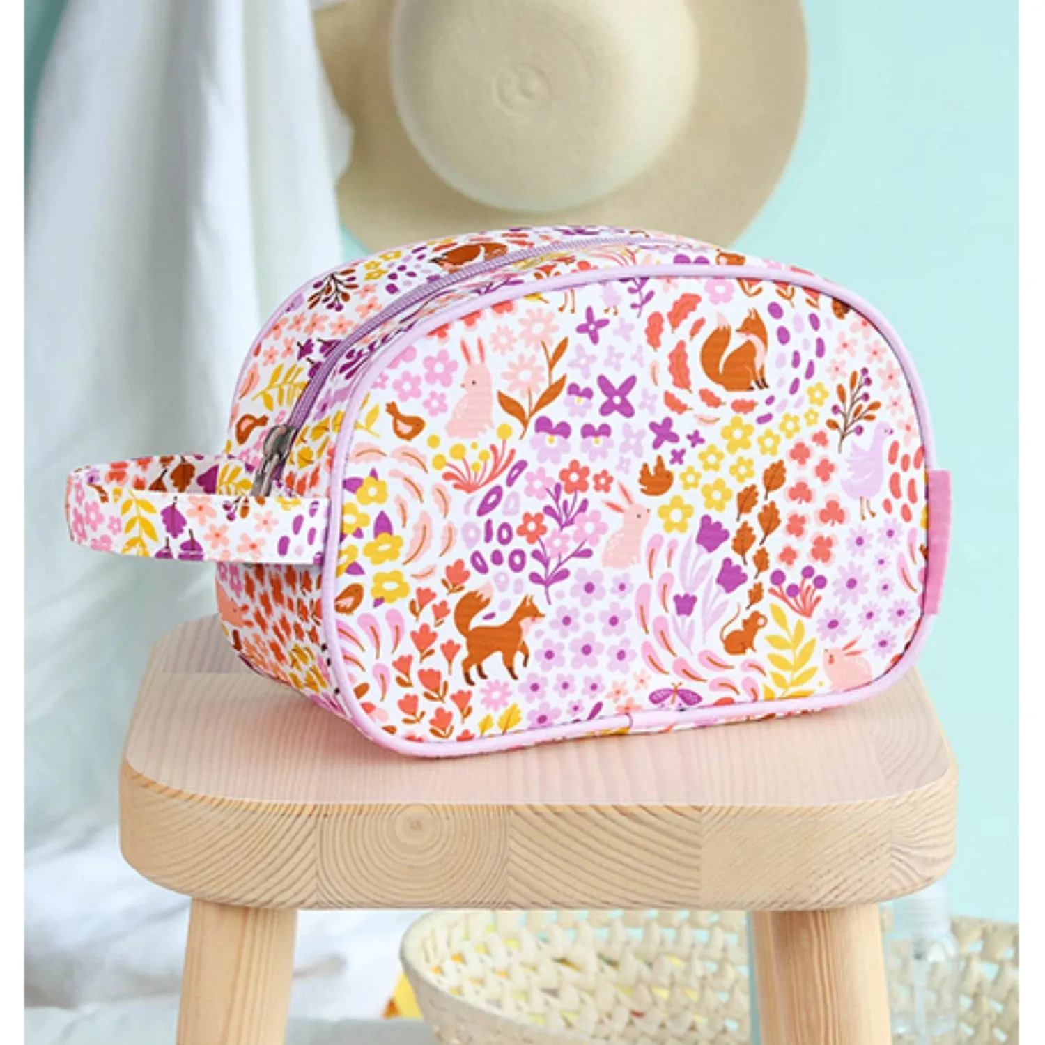 A Little Lovely Company Flower Garden Toiletry Bag