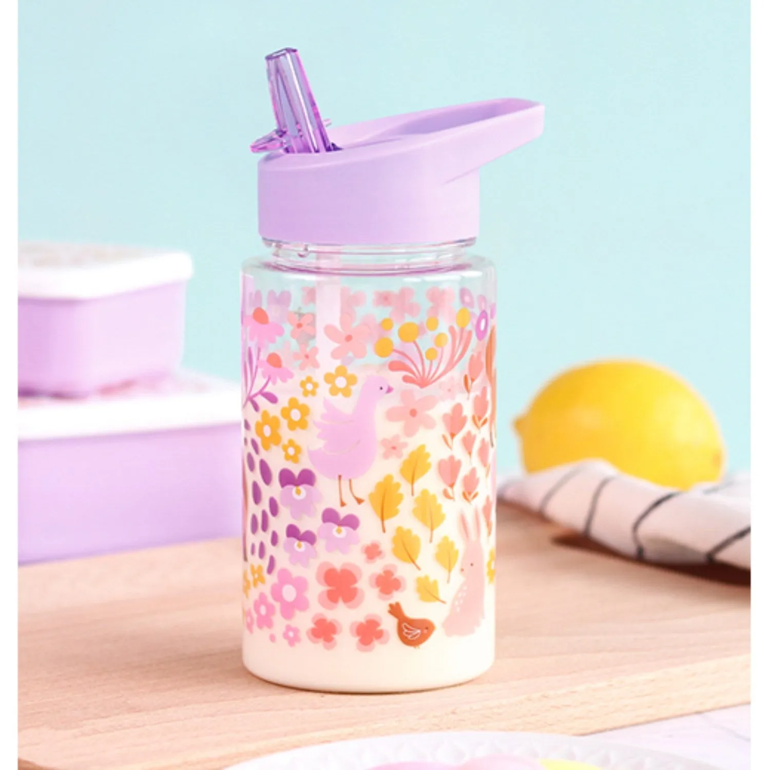 A Little Lovely Company Flower Garden Water Bottle