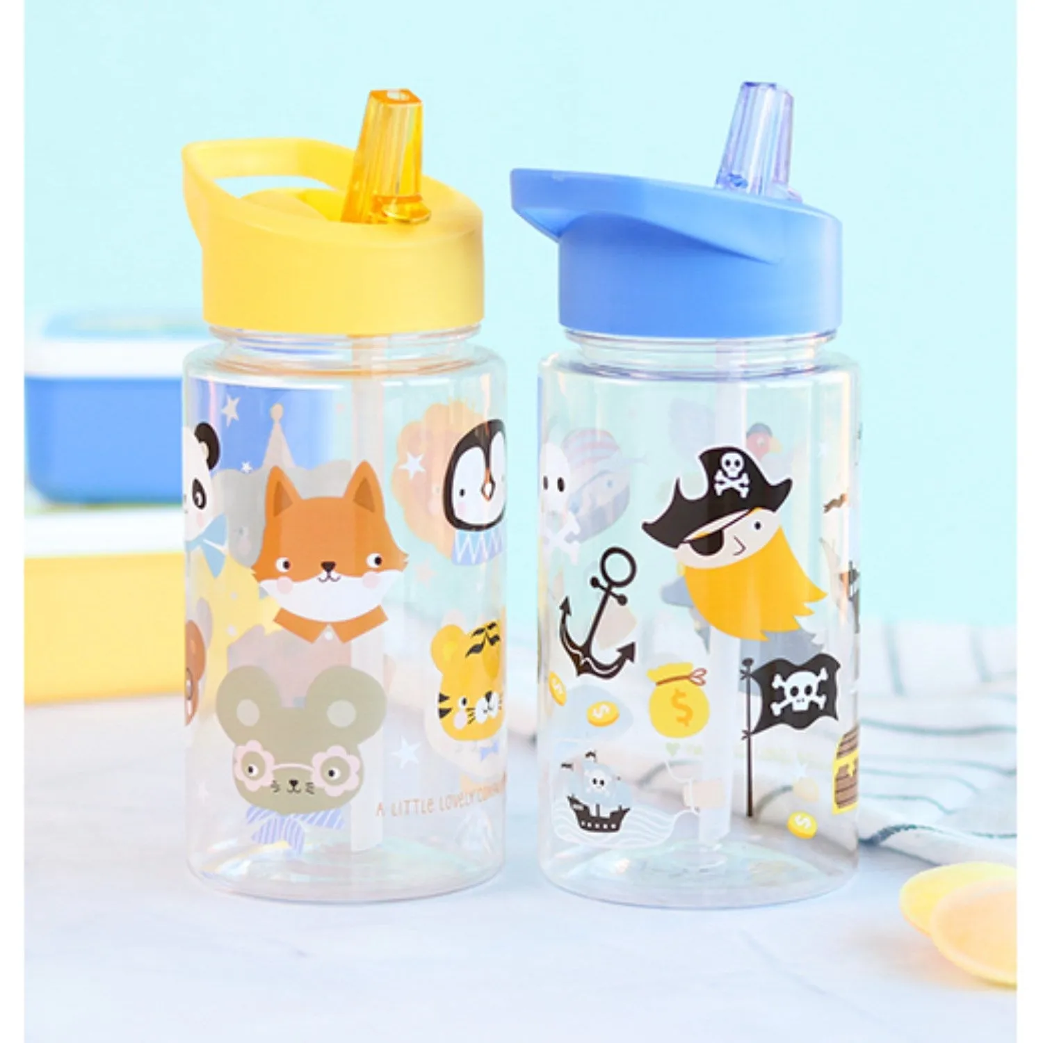 A Little Lovely Company Pirates Water Bottle