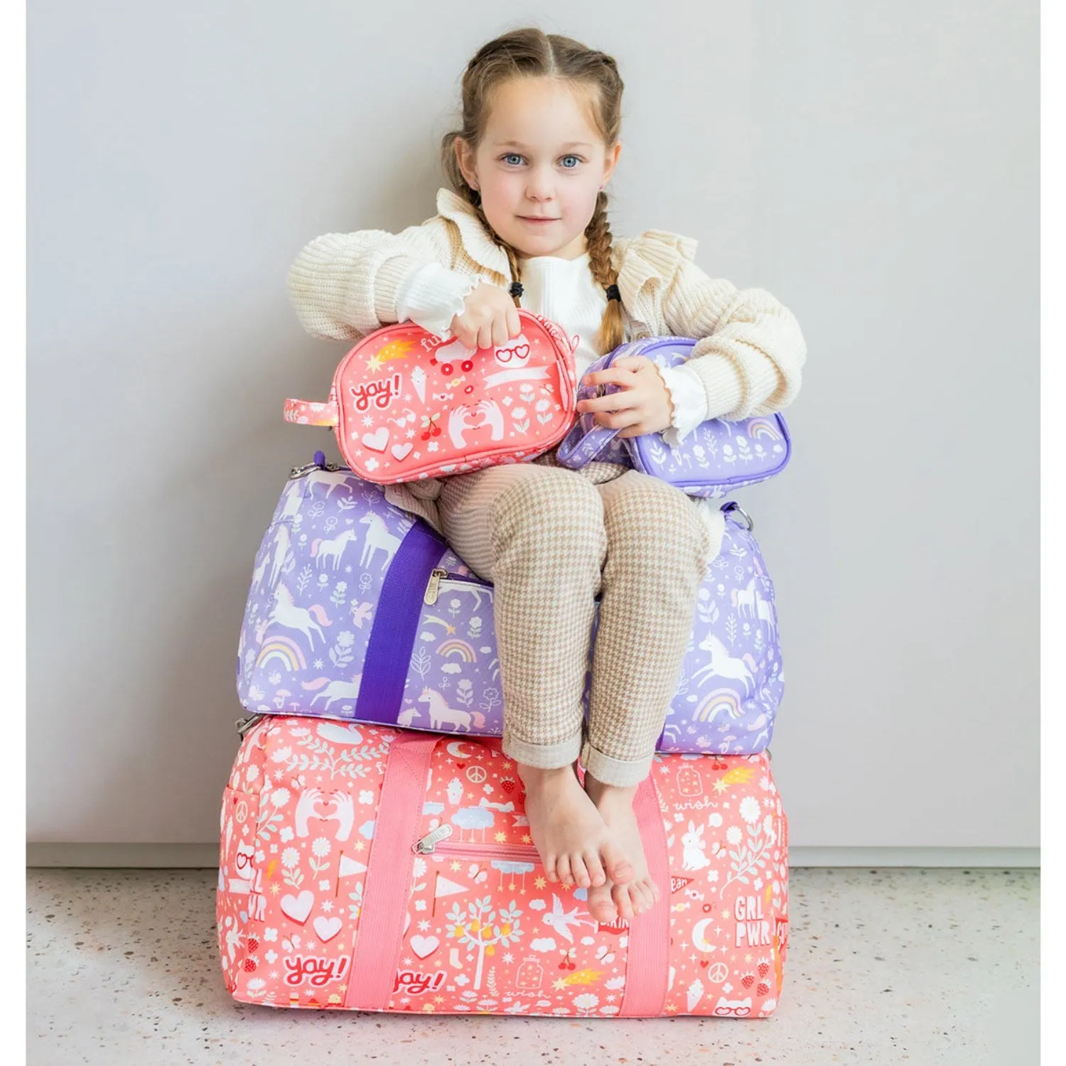 A Little Lovely Company Unicorn Dreams Travel Bag