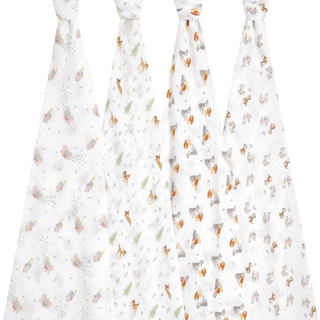aden   anais essentials Cotton Muslin Swaddle Blanket - 4 Pack - Disney   Friends