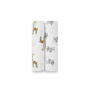 aden   anais Muslin Swaddles - Jungle Jam - 2 Pack