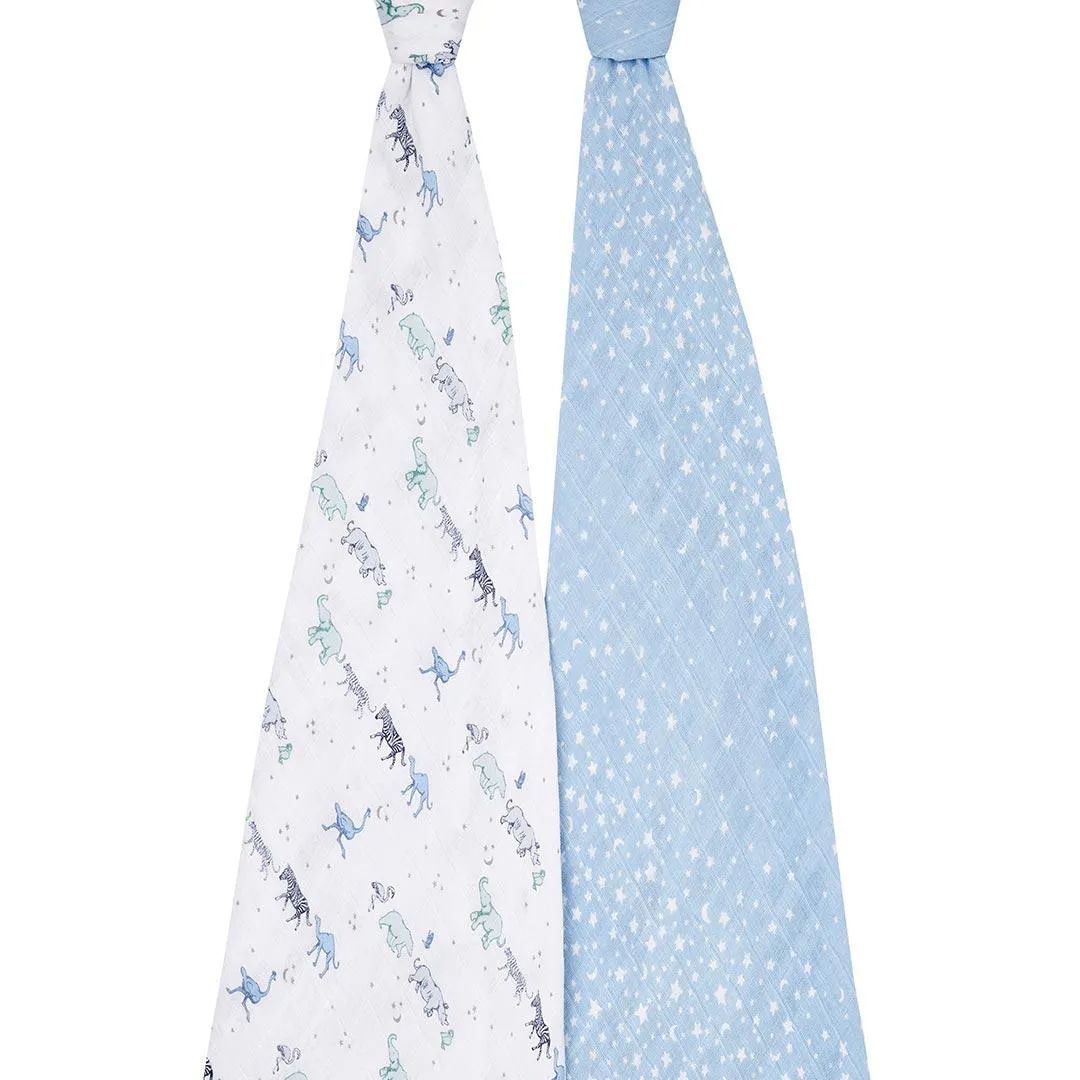 aden   anais Muslin Swaddles - Rising Star - 2 Pack
