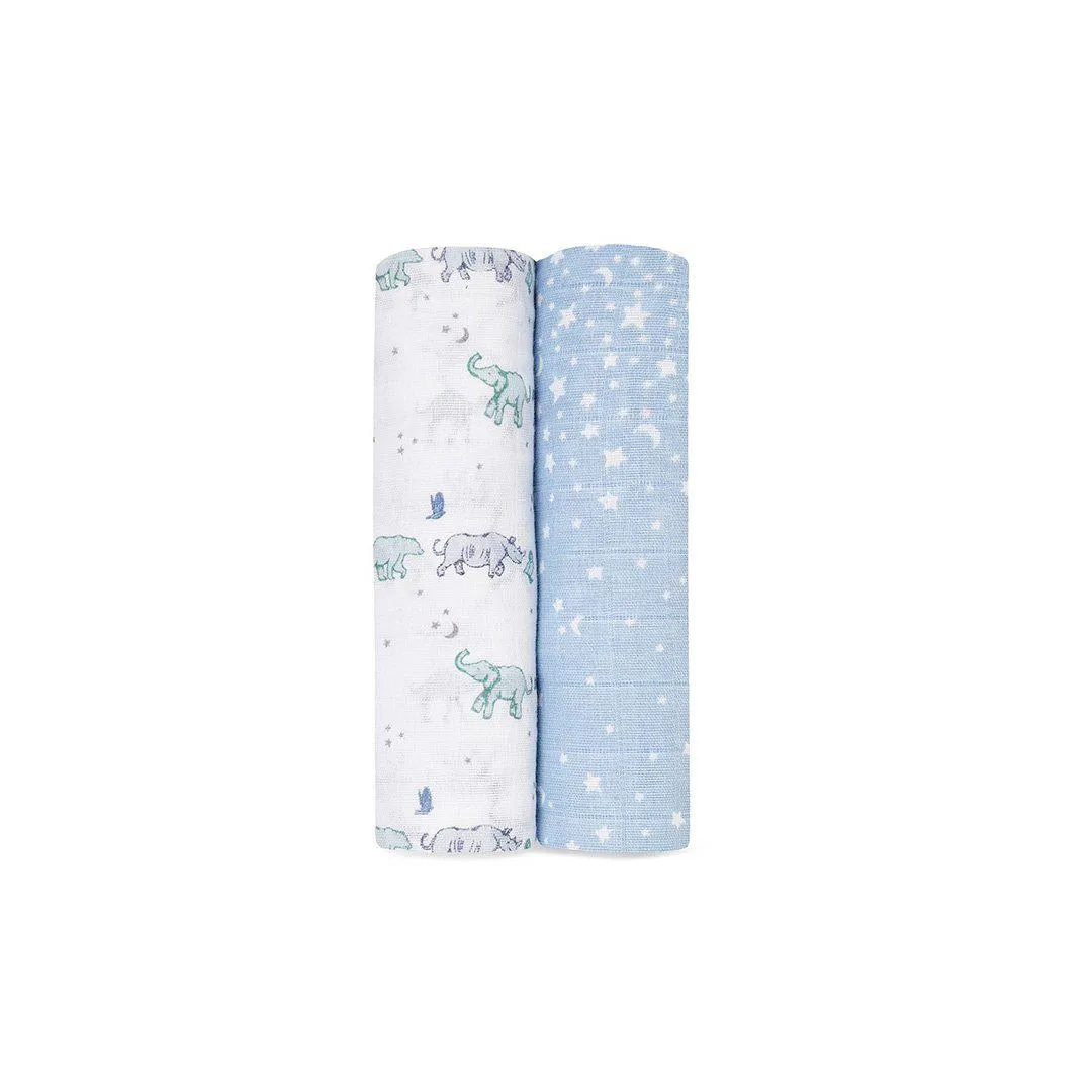 aden   anais Muslin Swaddles - Rising Star - 2 Pack
