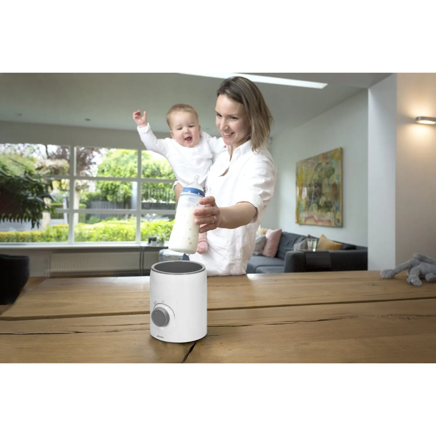 Alecto White Bottle Warmer