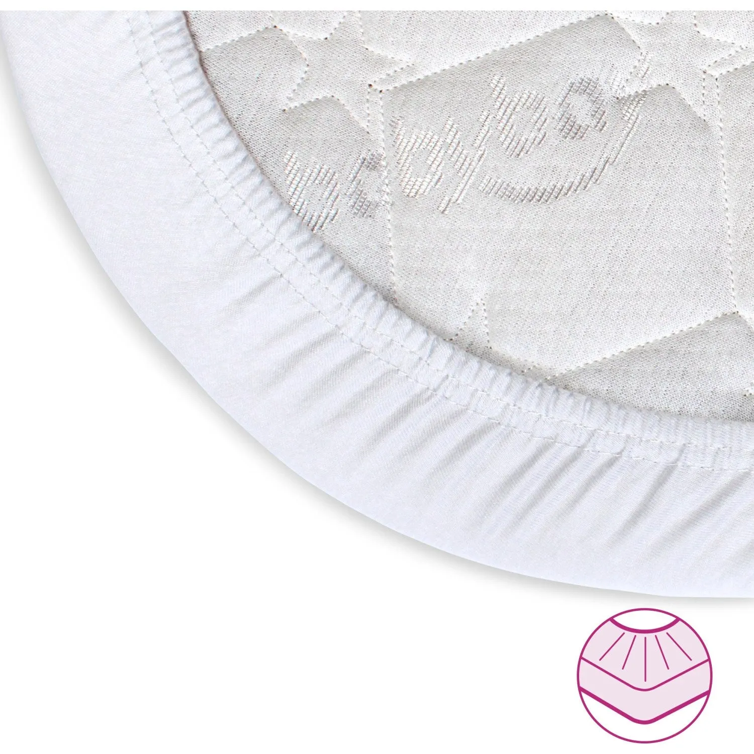 babybay® White Jersey Cover Deluxe Sheet 2-Pack Original