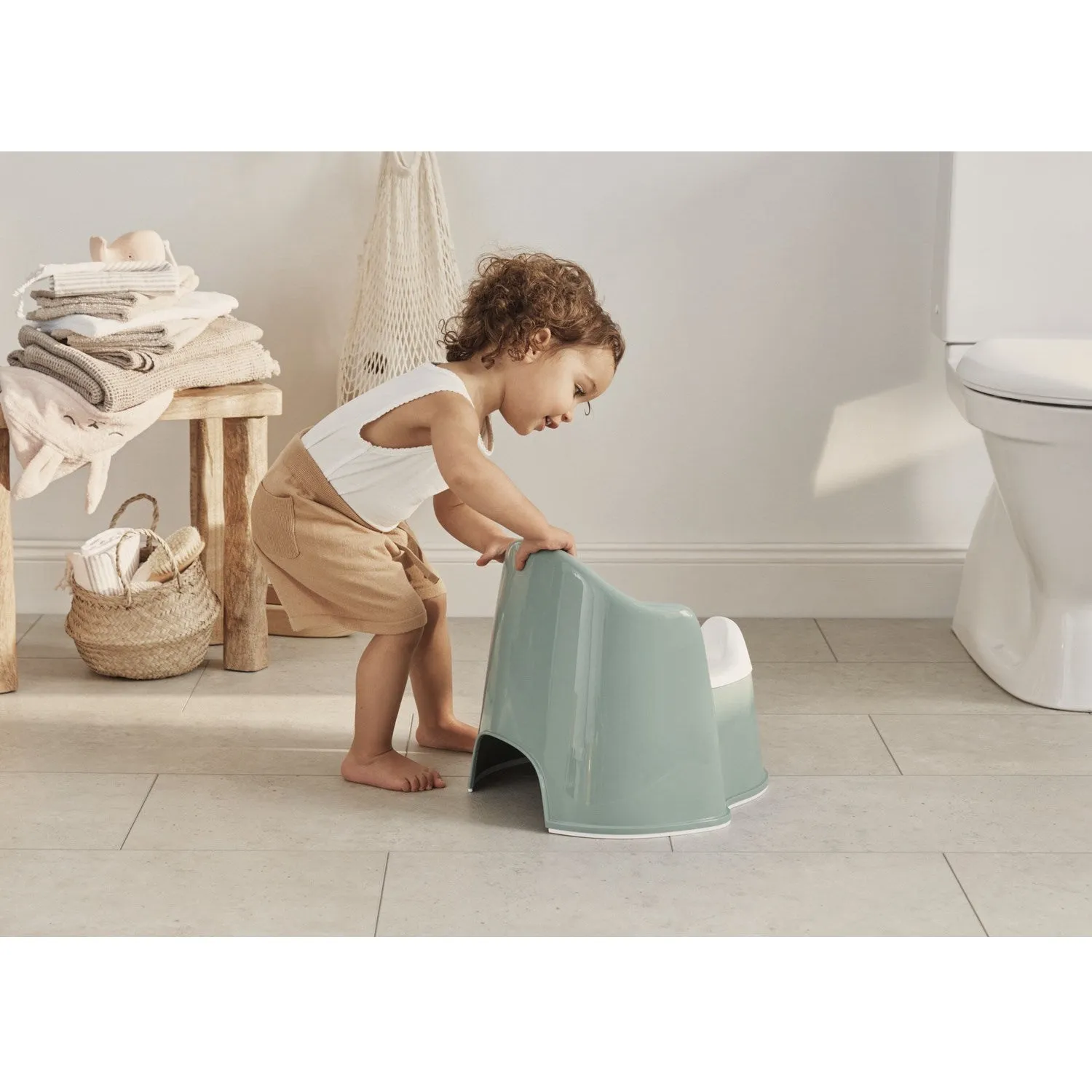 BabyBjörn Grey Green/White Potty