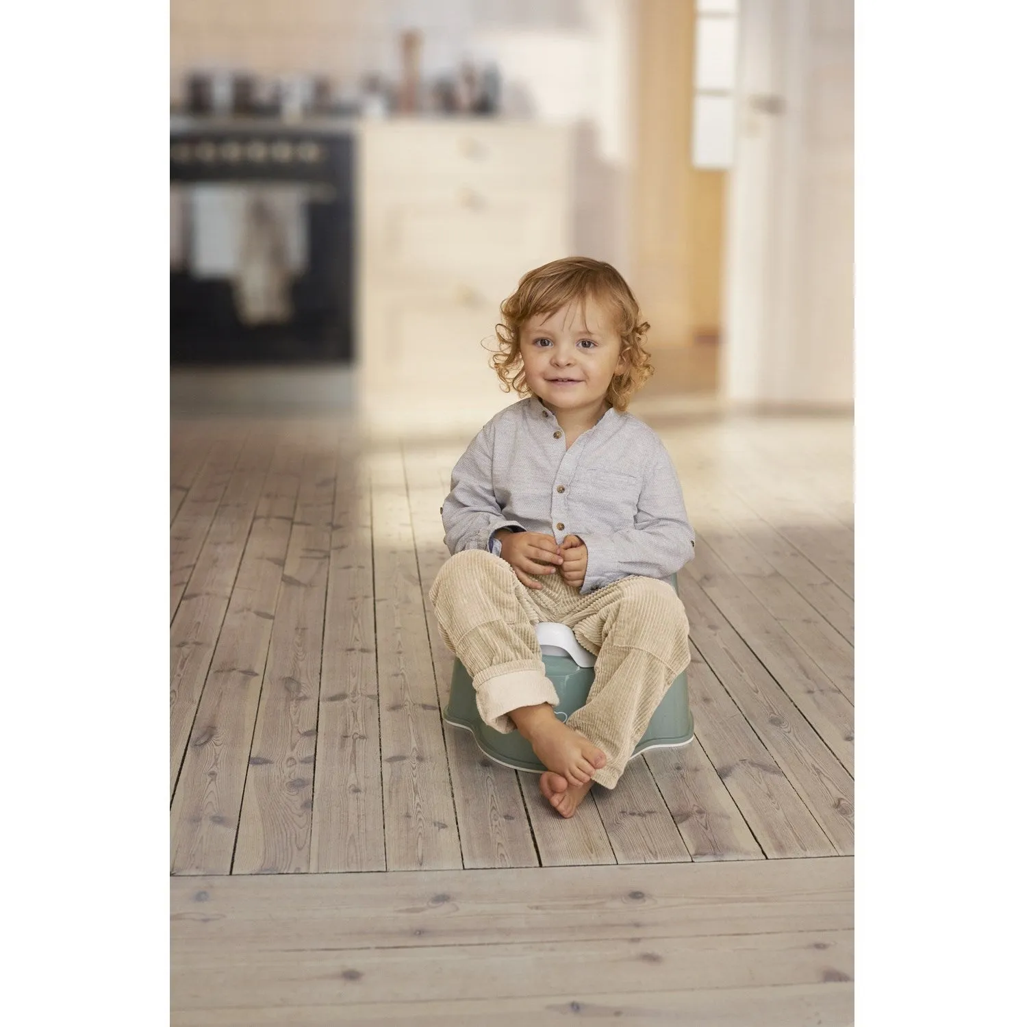 BabyBjörn Grey Green/White Potty