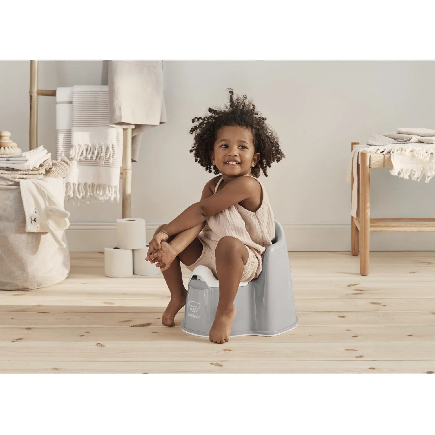 BabyBjörn Grey/White Potty