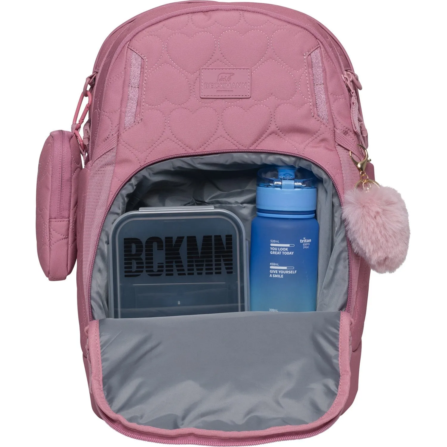 Beckmann Padded Heart Rose Sport Air School Bag