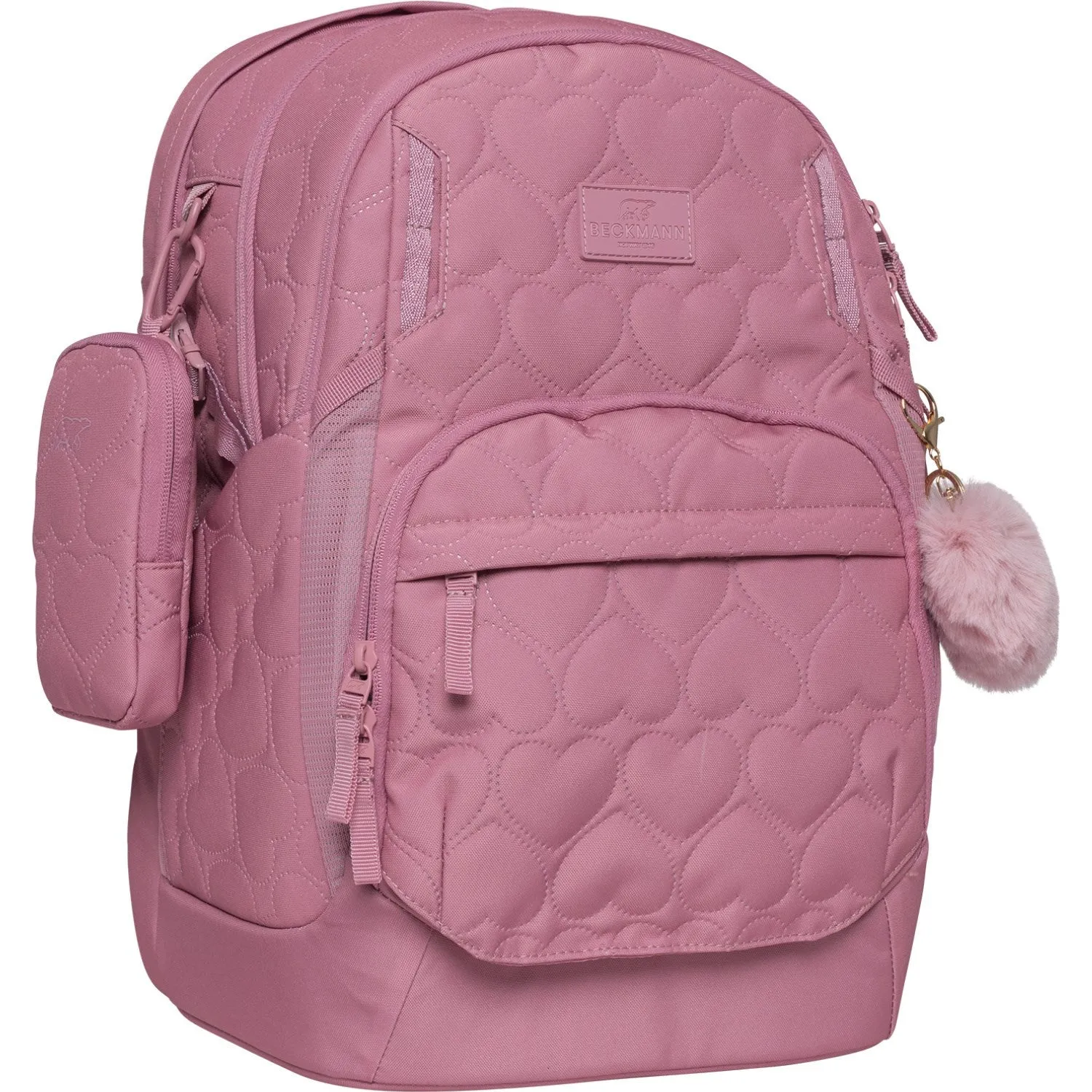 Beckmann Padded Heart Rose Sport Air School Bag