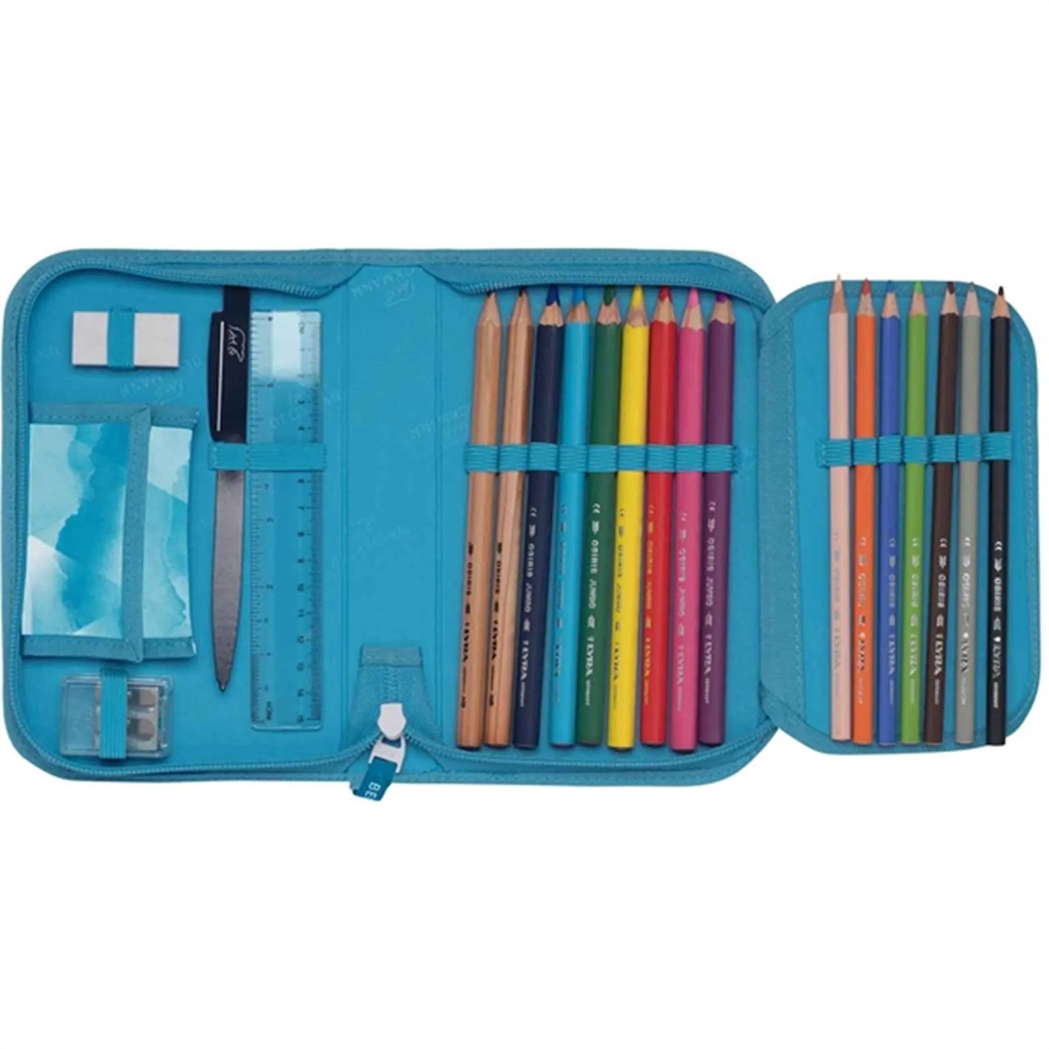 Beckmann Single Section Pencil Case Arctic