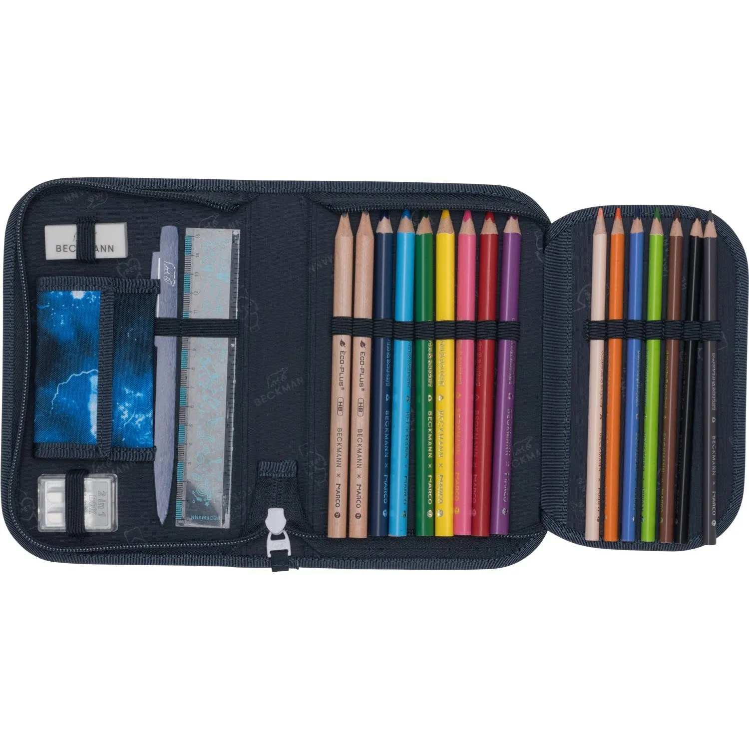 Beckmann Tech Rex Et-lags Pencil Case M/Indhold