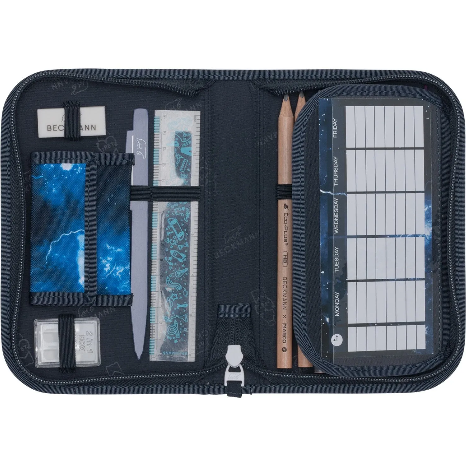 Beckmann Tech Rex Et-lags Pencil Case M/Indhold