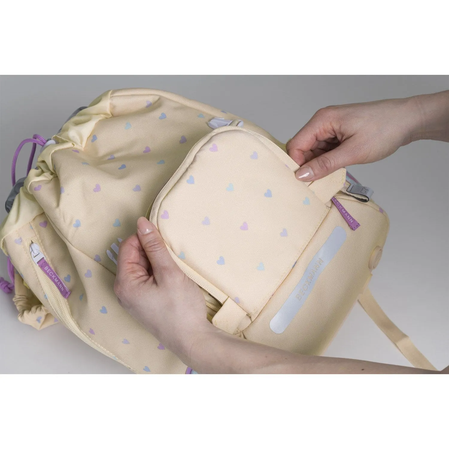 Beckmann Yellow Heart Classic School Bag