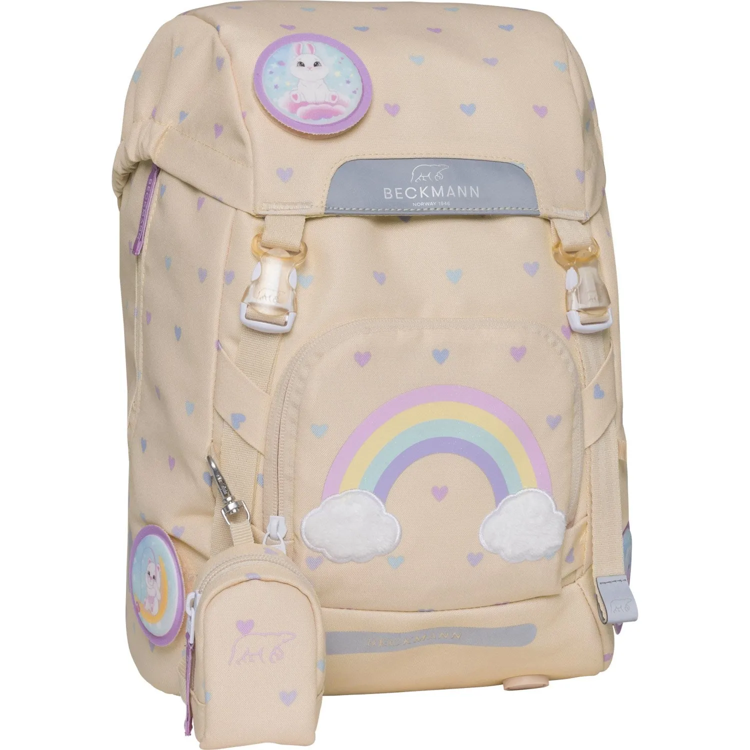 Beckmann Yellow Heart Classic School Bag