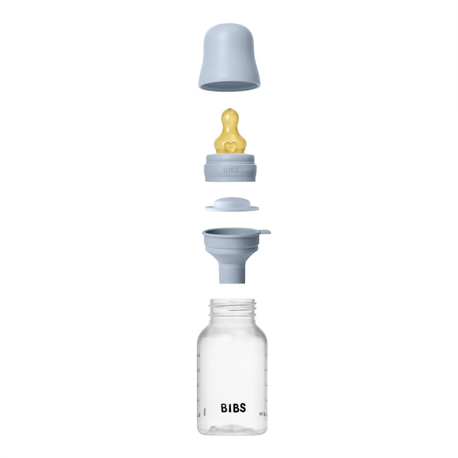 Bibs Baby Blue Bibs Baby Bottle Round Latex 1 Pack 150 ml Slow Flow