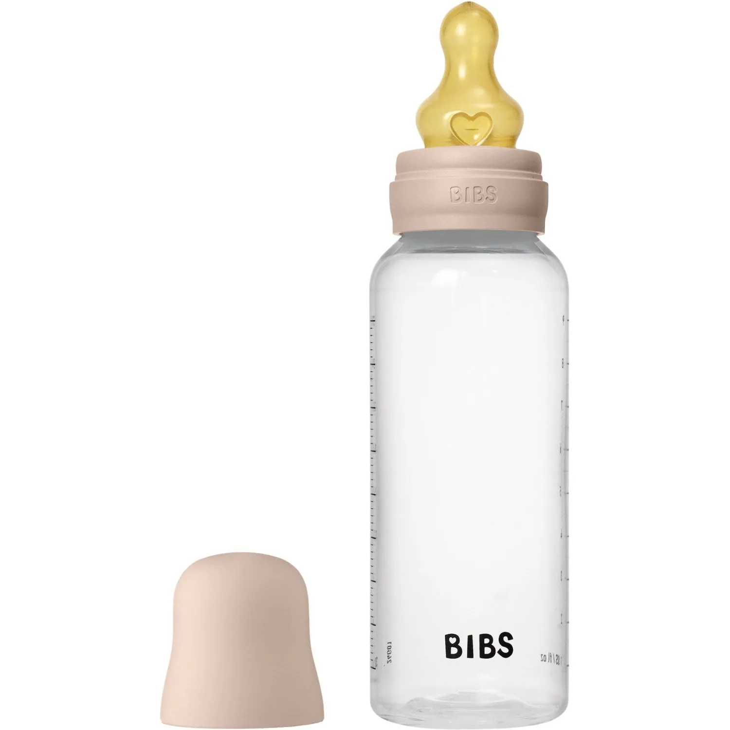 Bibs Blush Bibs Baby Bottle Round Latex 1 Pack 270 ml Medium Flow