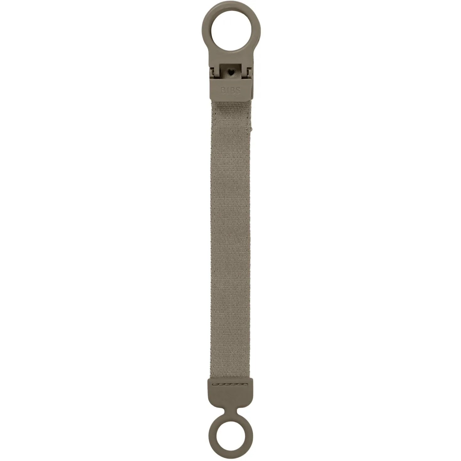 Bibs Dark Oak Pacifier Clip Loop