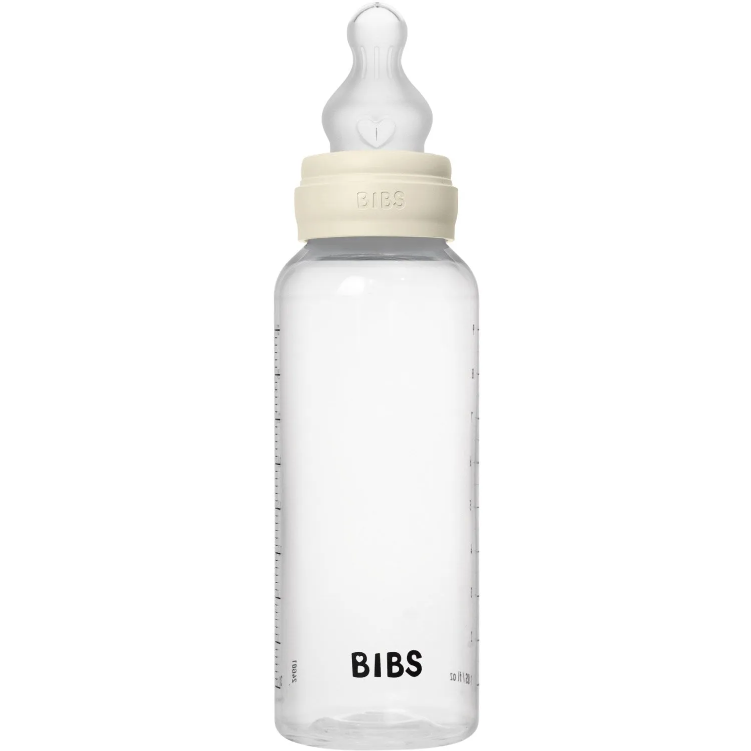 Bibs Ivory Bibs Baby Bottle Round Silicone 1 Pack 270 ml Medium Flow