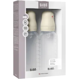 Bibs Ivory Bibs Baby Bottle Round Silicone 2 Pack 270 ml Medium Flow