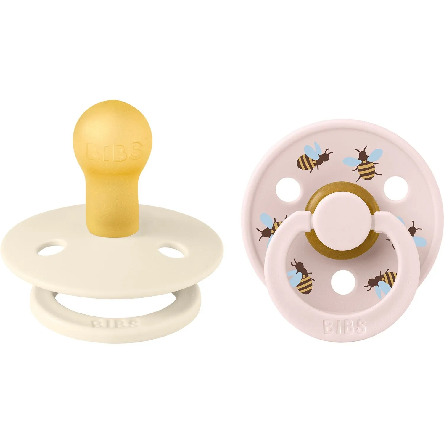 Bibs Ivory Mix Pacifier Studio Colour Bumblebee Latex 2-Pack