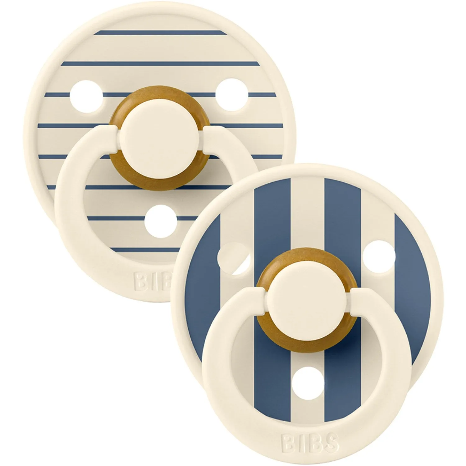 Bibs Ivory Steel Blue Mix Studio Colour 2-pack Pin Latex