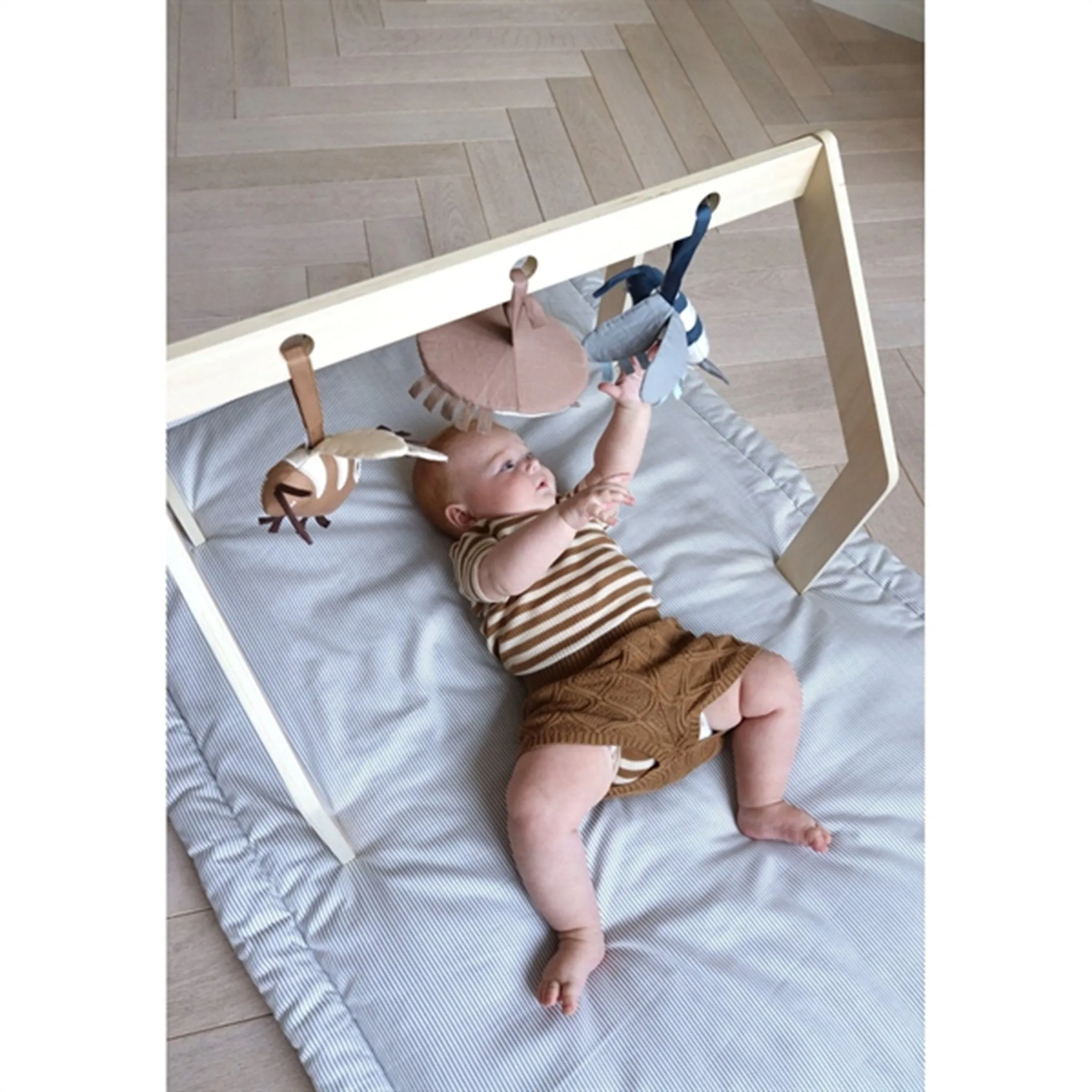 Cam Cam Copenhagen Baby Blanket Classic Stripes Blue