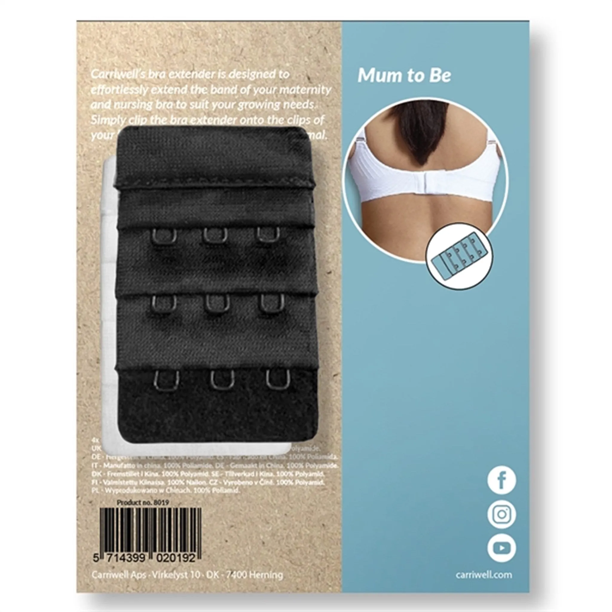 Carriwell Bra Extenders 4 pcs