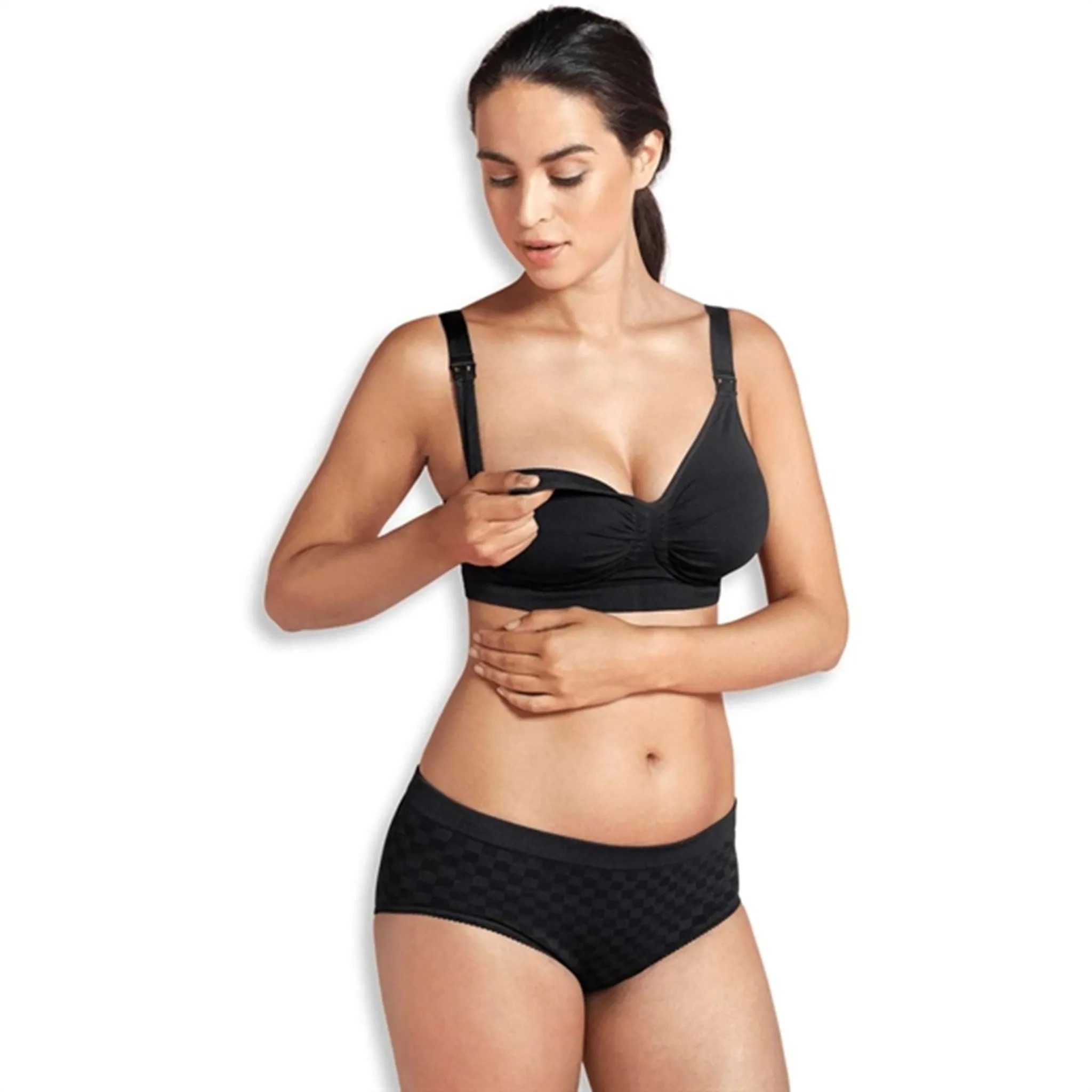Carriwell Maternity And Nursing Bra With Carri-Gel Support Black