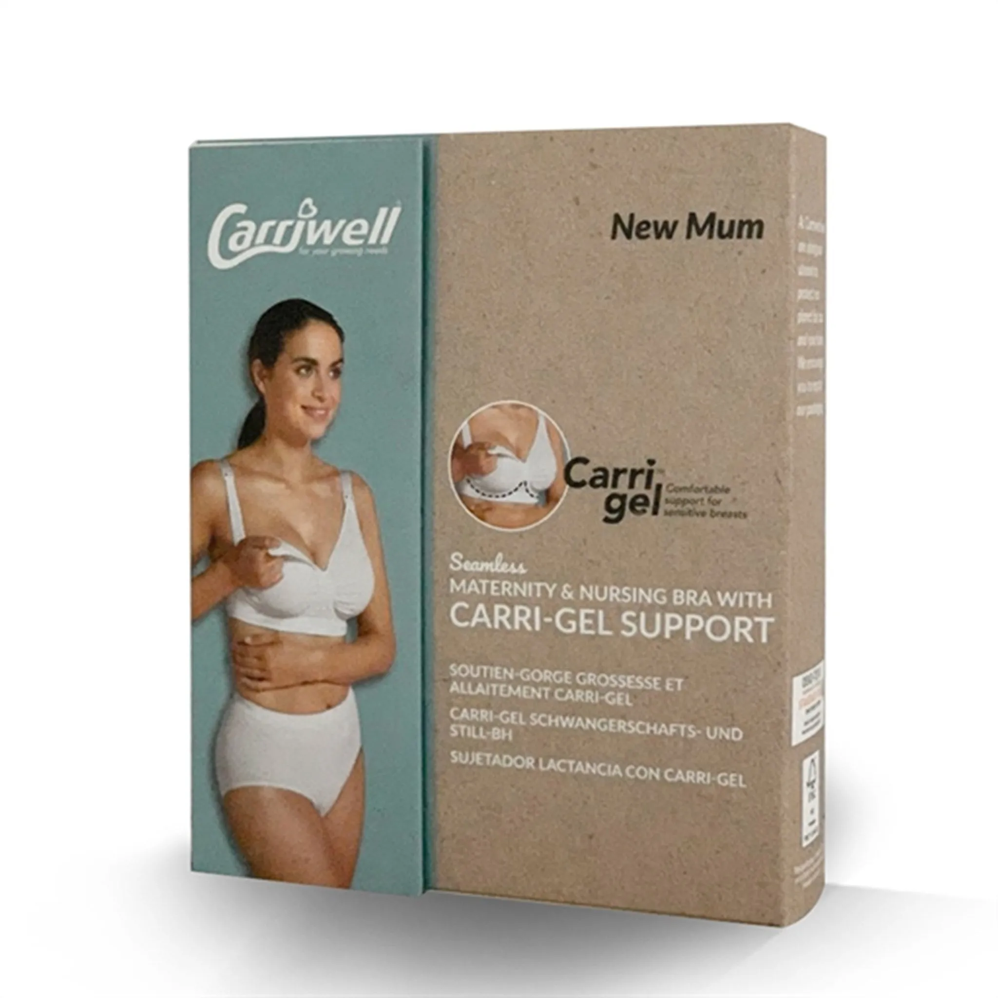 Carriwell Maternity And Nursing Bra With Carri-Gel Support White