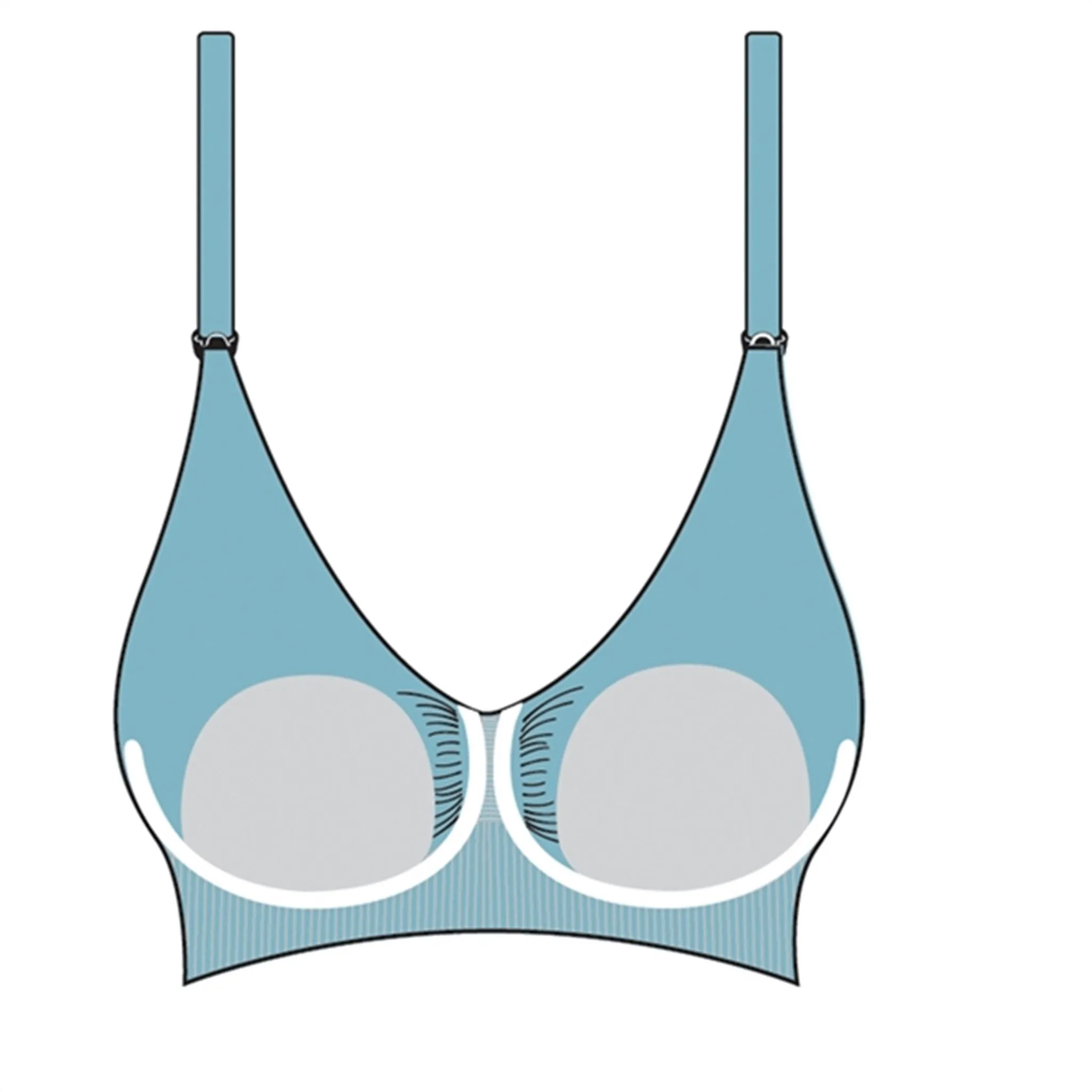 Carriwell Maternity And Nursing Bra With Padded Carri-Gel Support White