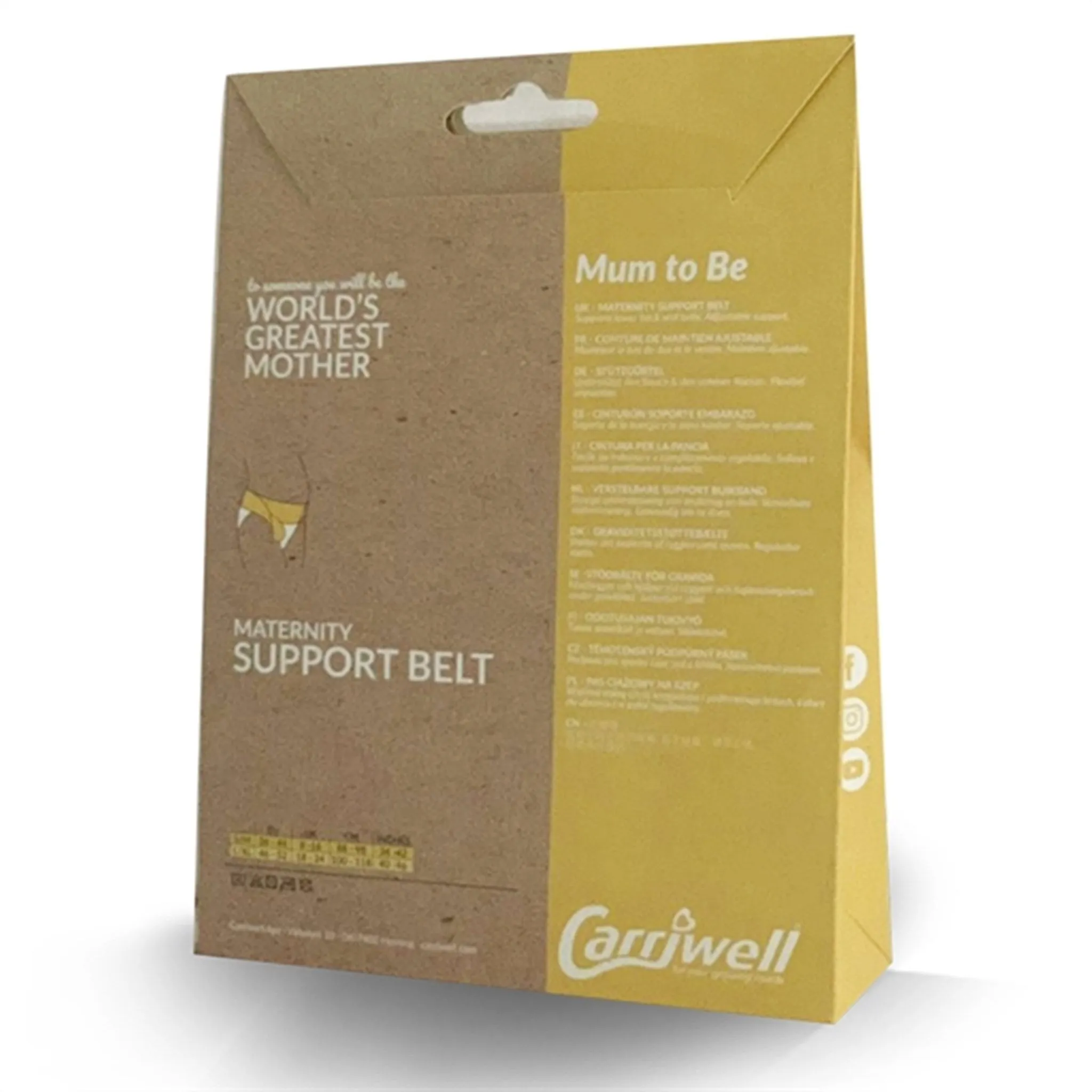 Carriwell Maternity Support Belt Black