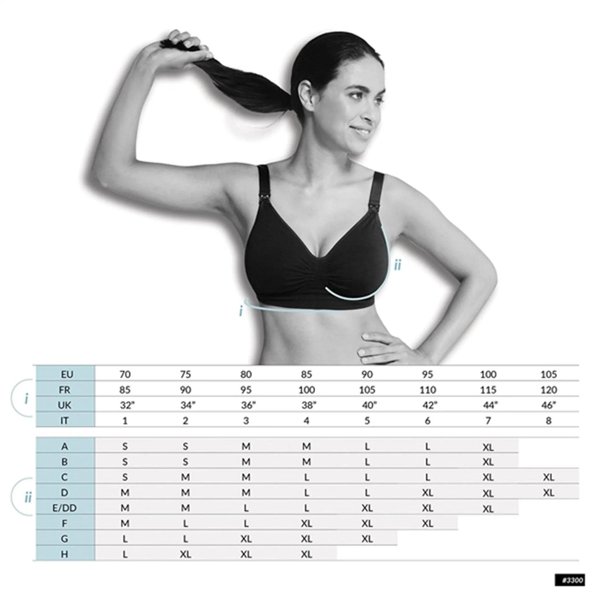 Carriwell Padded Maternity And Nursing Bra Black