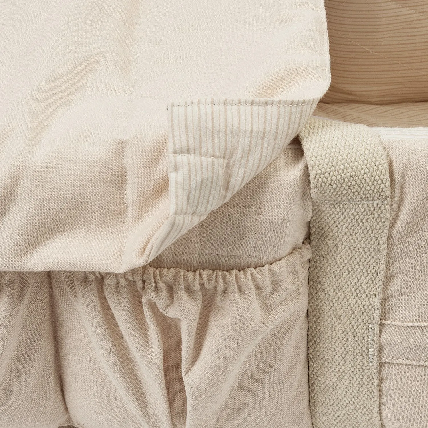 COPENHAGEN COLORS Cream With Cream Solid Stripe Organic Multifunctional Lift 2.0