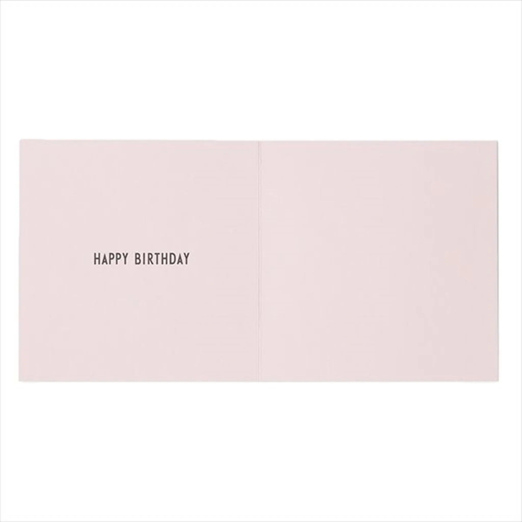 Design Letters Happy Birthday Card Pink