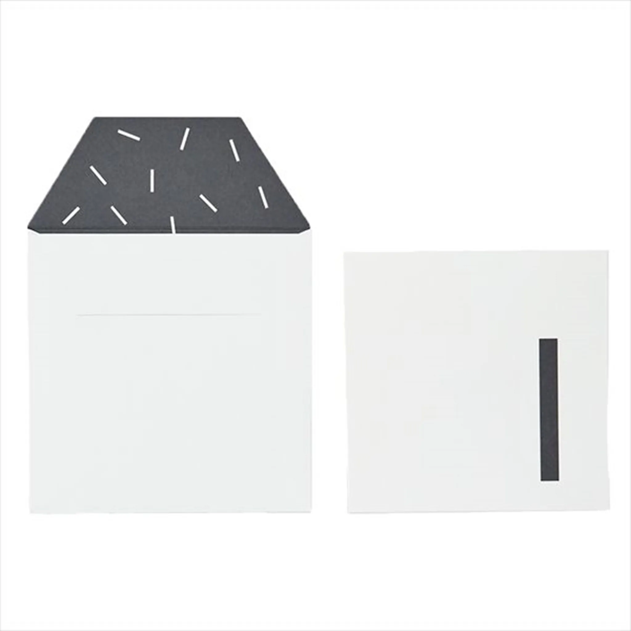 Design Letters Happy Birthday Card White