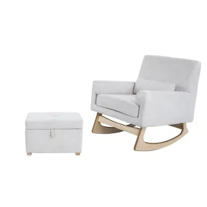 Gaia Baby Rocking Chair & Footstool - Oat
