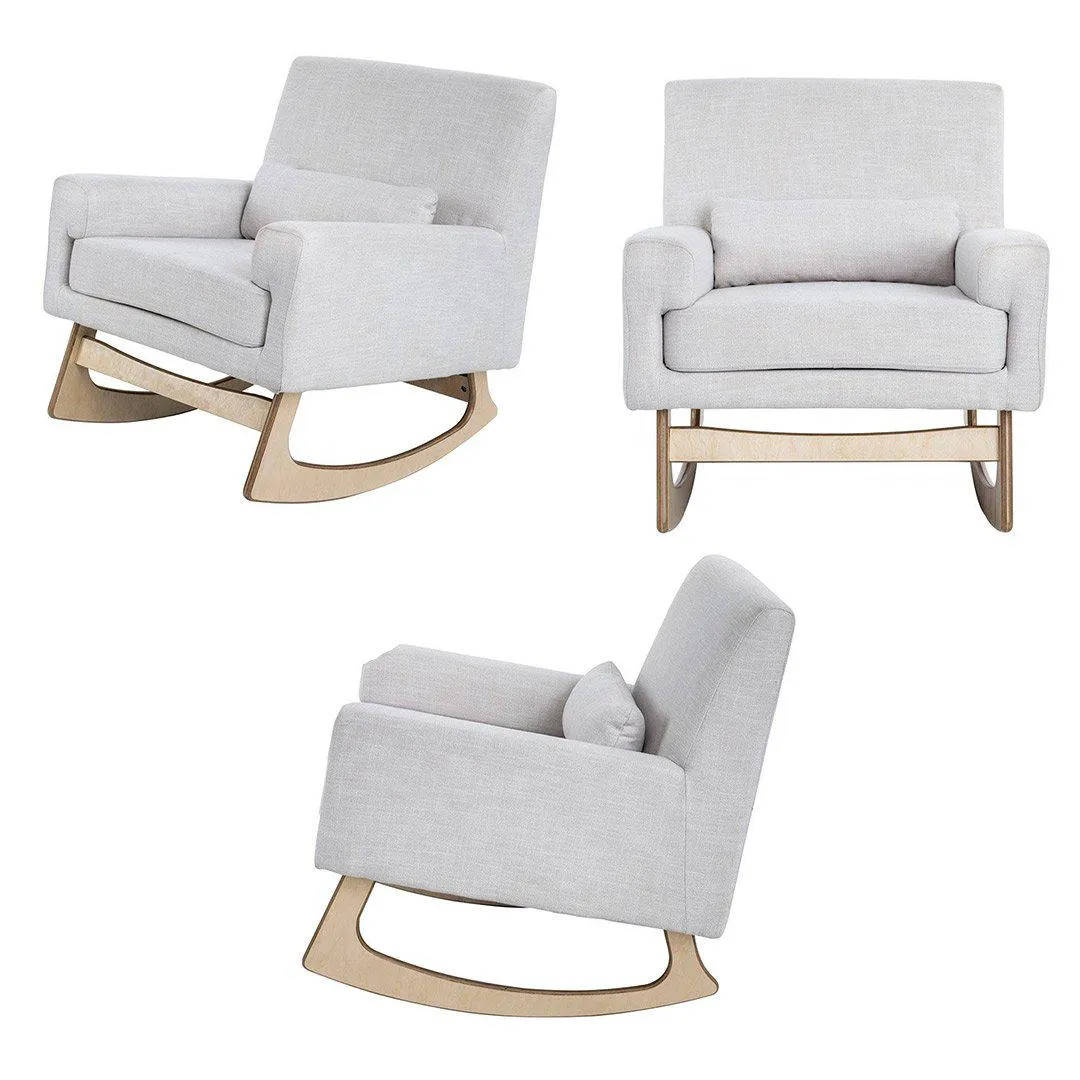 Gaia Baby Rocking Chair & Footstool - Oat