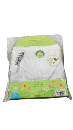 Green Sprouts Muslin Hooded Towel, White