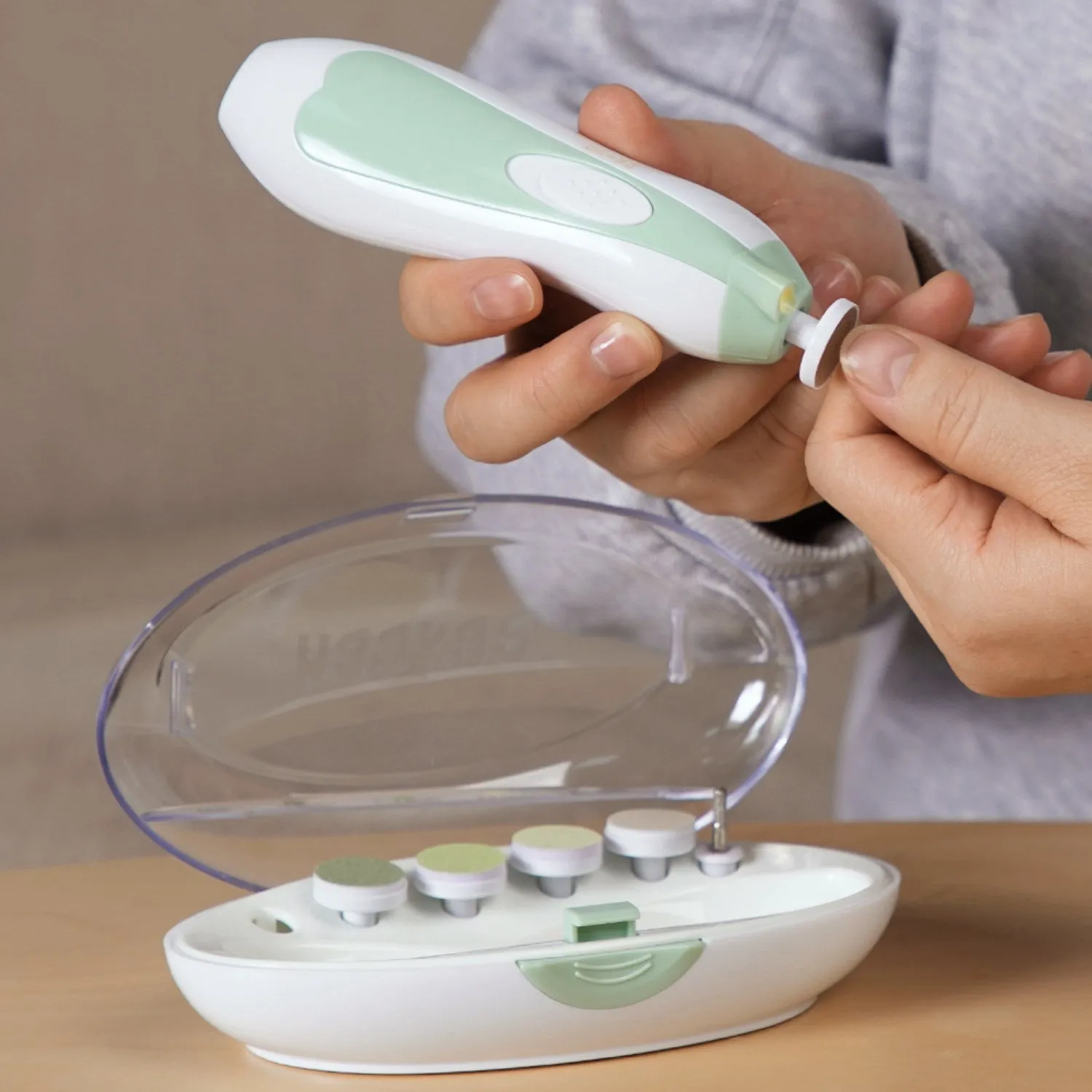 Haakaa Meadow Electric Baby Nail File