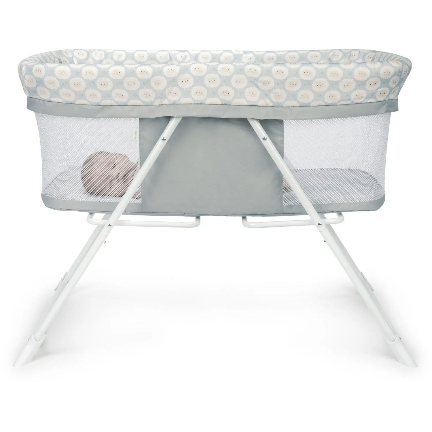 Ingenuity Grey Crib "Soothe & Stow"