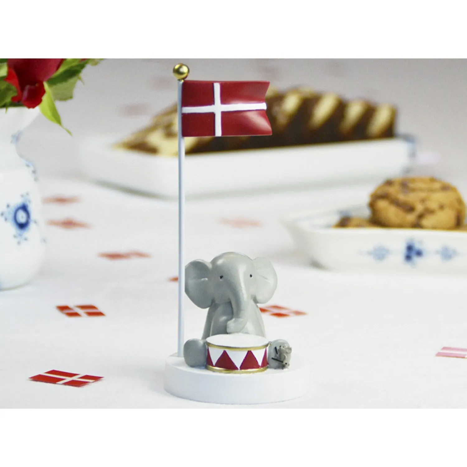 Kids by Friis Bordflag, Elefant Med Tromme