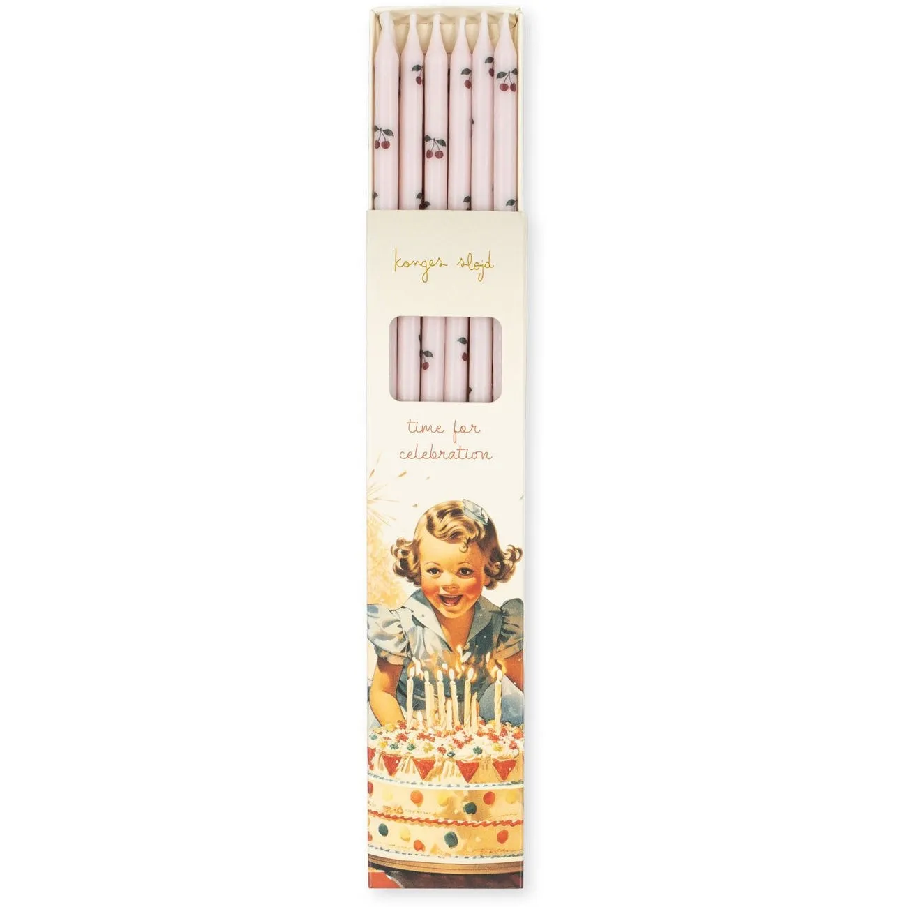 Konges Sløjd Birthday Candles Print Cherry