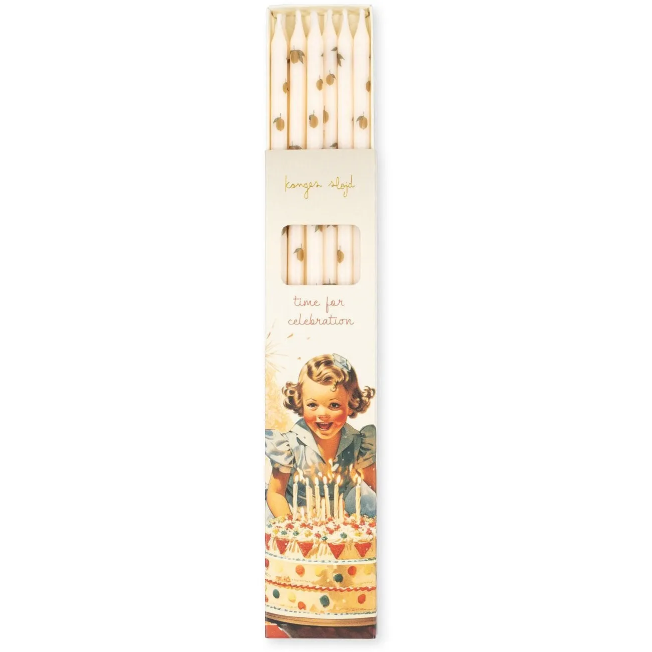 Konges Sløjd Birthday Candles Print Lemon