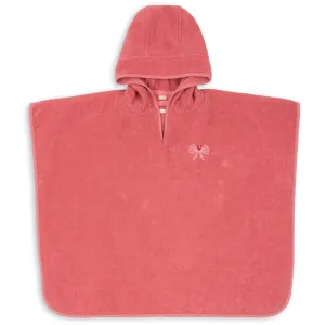 Konges Sløjd Flamingo Plume Terry Poncho Embroidery Gots