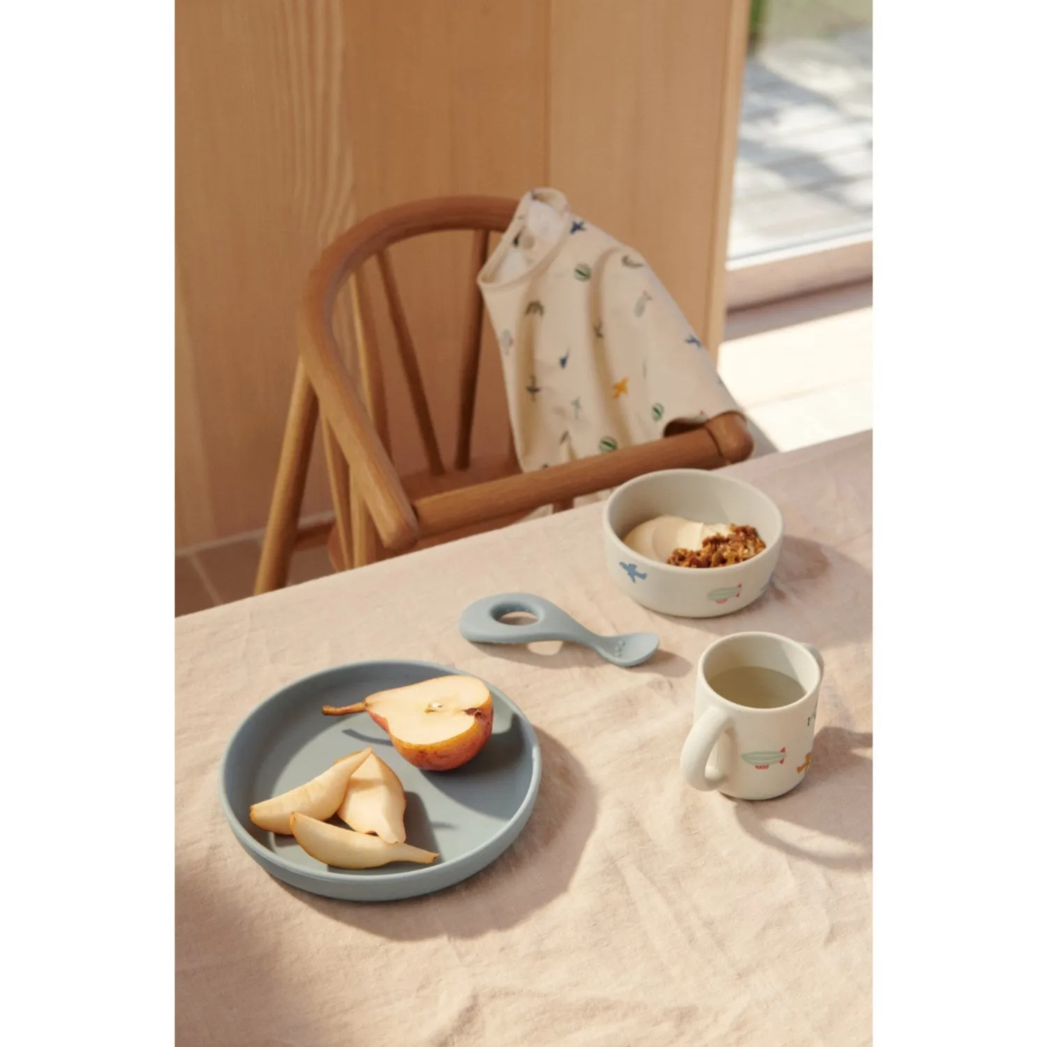 LIEWOOD Aviator / Ecru Vivi Printed Tableware Set